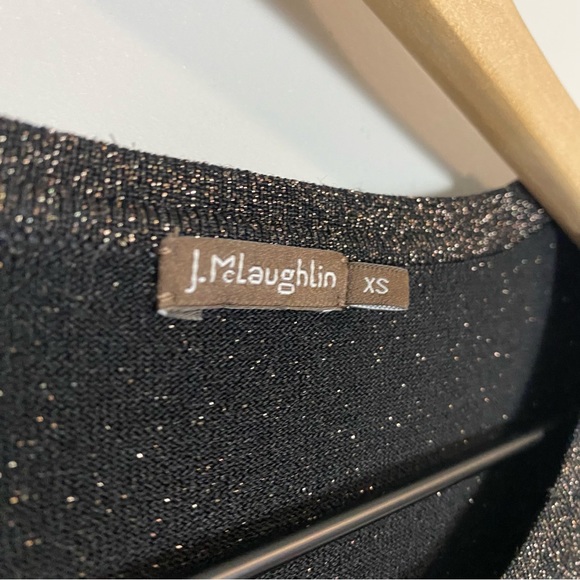 J. McLaughlin NWOT Jamey Metallic Shimmer Sweater - Picture 6 of 9